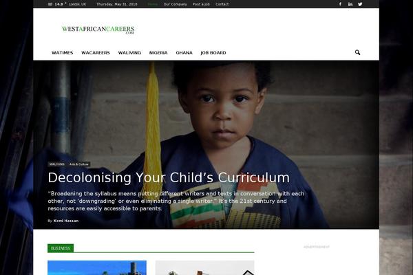 Newspaper theme site design template sample