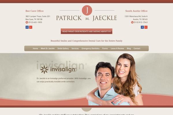 Site using Easy WordPress Parallax Slider plugin