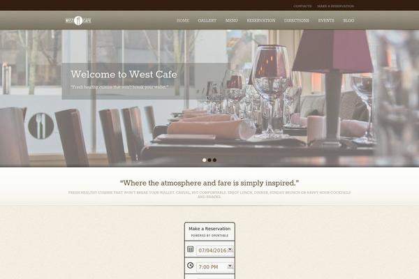 Gourmet theme site design template sample