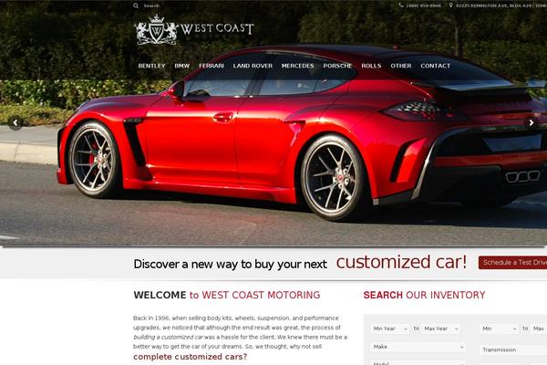 Automotive Car Dealership Business WordPress Theme theme site design template sample
