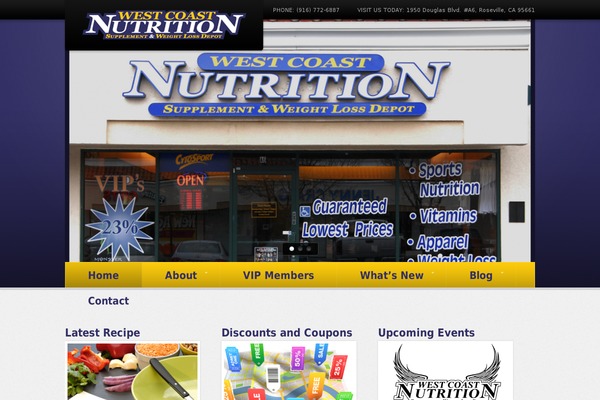 westcoastnutritionroseville.com site used Adora