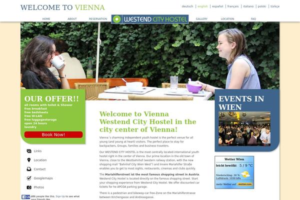 westendhostel.at site used Westend