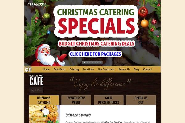 Cafe theme site design template sample