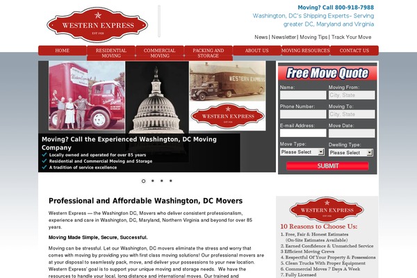 western-express.com site used Moving-agent
