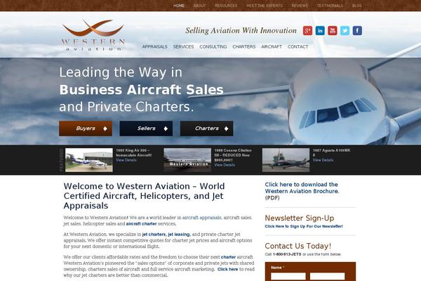 westernaviation.com site used Western