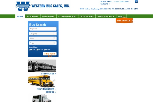 westernbus.com site used Wbs