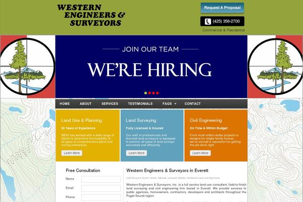 westernengineers.com site used Western