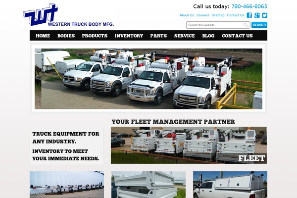 westerntruckbody.com site used Agency Theme