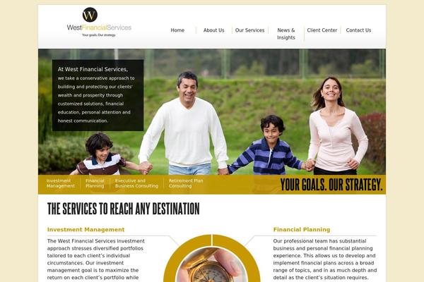 West theme site design template sample