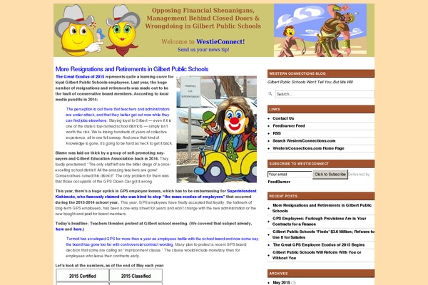 westieconnect.com site used Modicus Remix