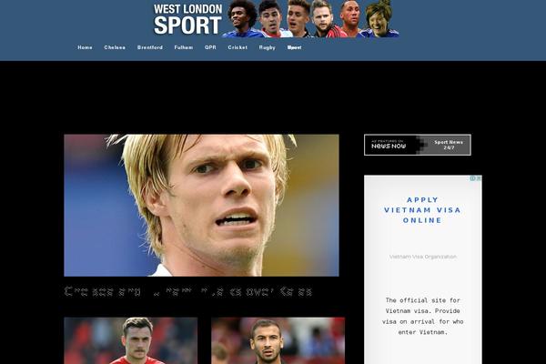 Magazine theme site design template sample