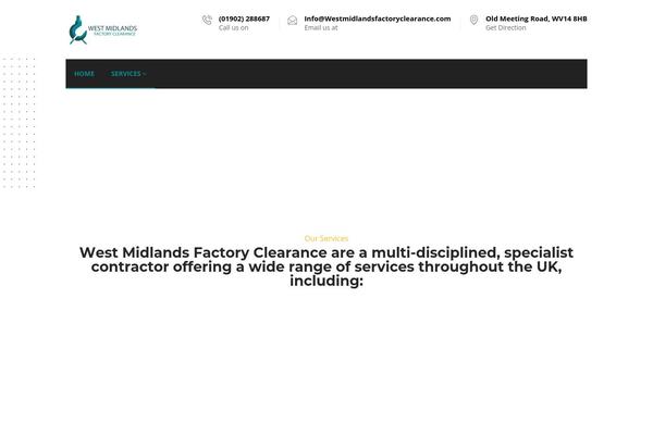 westmidlandsfactoryclearance.com site used Buildbench