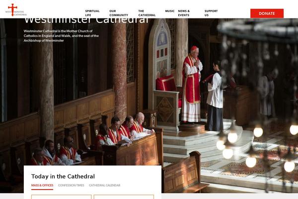 westminstercathedral.org.uk site used Westminster-cathedral