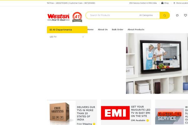 Weston theme site design template sample