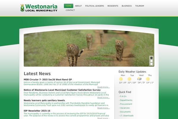 Site using Easy Social plugin