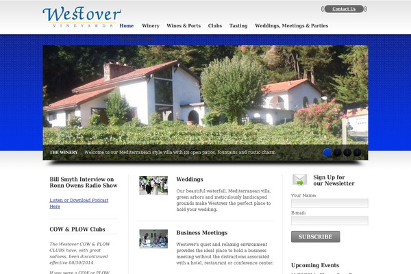 westoverwinery.com site used Silveroak