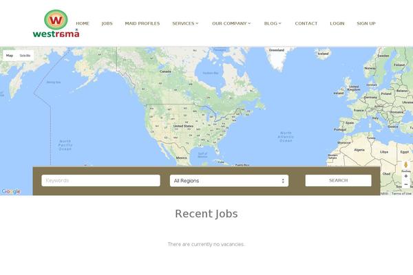 Site using WP Job Manager - Predefined Regions plugin
