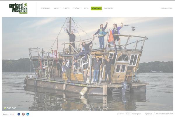 Fluxus theme site design template sample