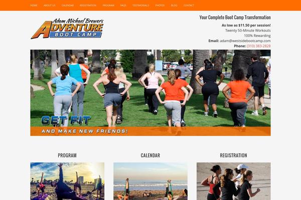 Flatline theme site design template sample
