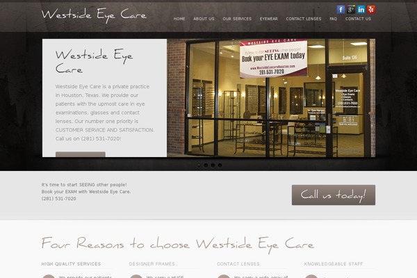 inFocus theme site design template sample
