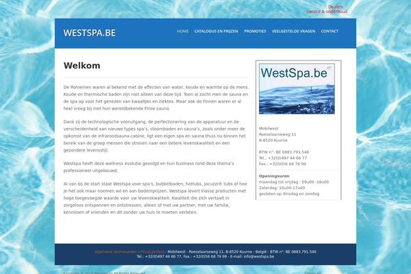 Waterside theme site design template sample