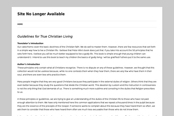 Site using Print Post and Page plugin