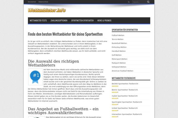 Jarida theme site design template sample
