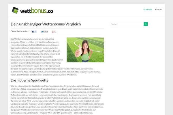 Site using Floating Social Bar plugin