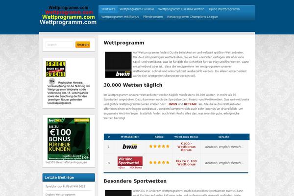 wettprogramm.com site used Sportwetten