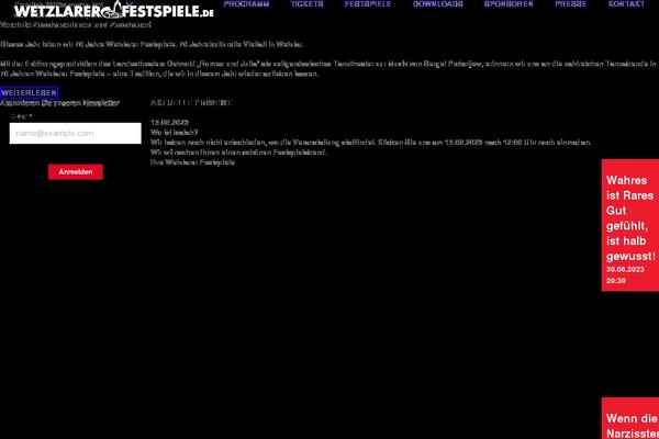 Site using Wettervorhersage plugin