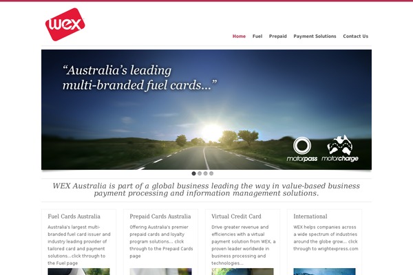 wexaustralia.com site used Wex