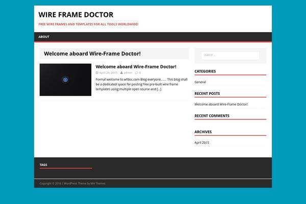 MH Magazine lite theme site design template sample