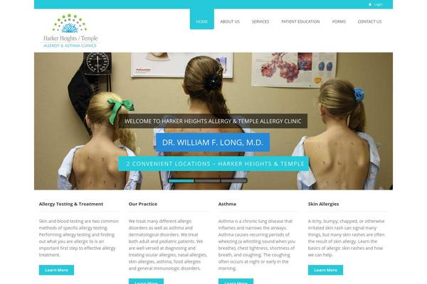 Medico theme site design template sample