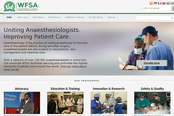 wfsahq.org site used Backdrop
