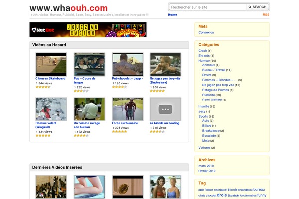 whaouh.com site used Wordtube