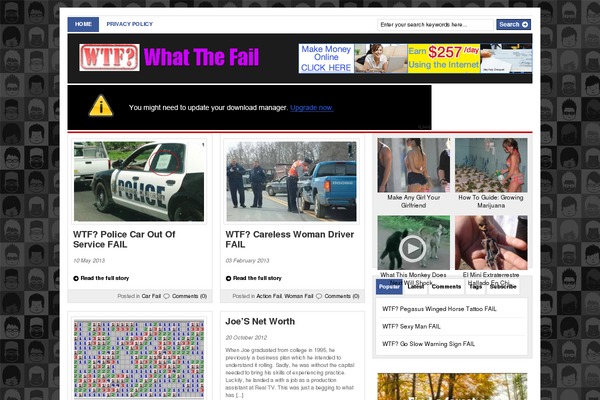 Gazette theme site design template sample