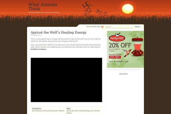whatanimalsthink.com site used Evening-sun