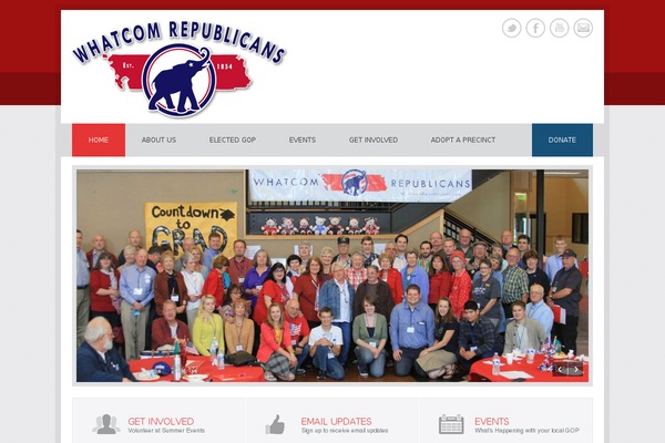 Politician theme site design template sample