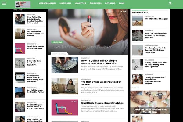 Flex Mag theme site design template sample