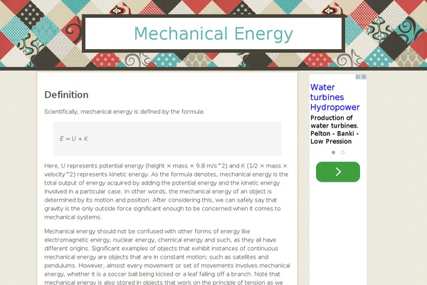 Patchwork theme site design template sample