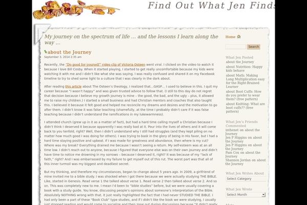 Scrapbook theme site design template sample