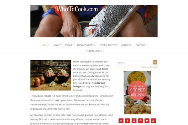 Food & Cook theme site design template sample