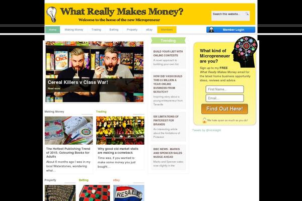 Opinions theme site design template sample