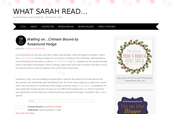 whatsarahread.com site used What-sarah-read