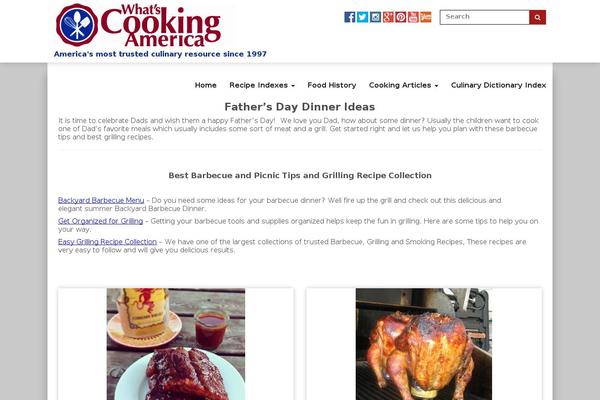 Visual Recipe Index website example screenshot