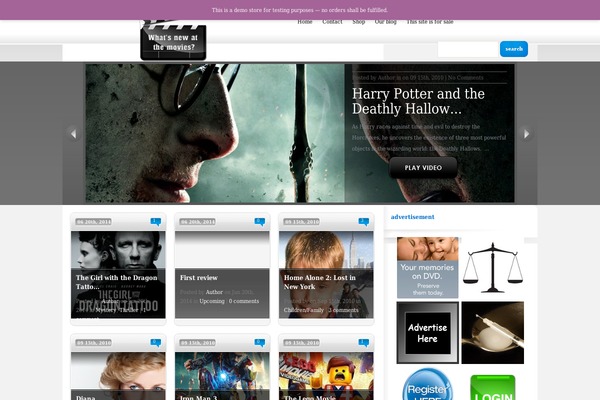 Evid theme site design template sample