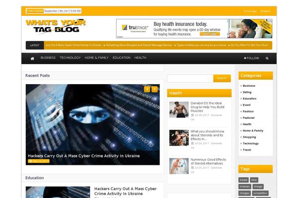 Theme Rush theme site design template sample