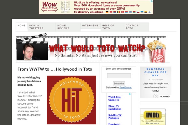 whatwouldtotowatch.com site used Thesis 1.6