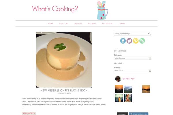 Foodie theme site design template sample