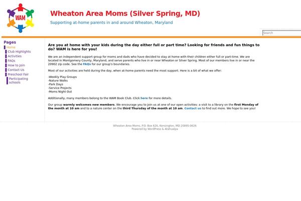 Atahualpa theme site design template sample